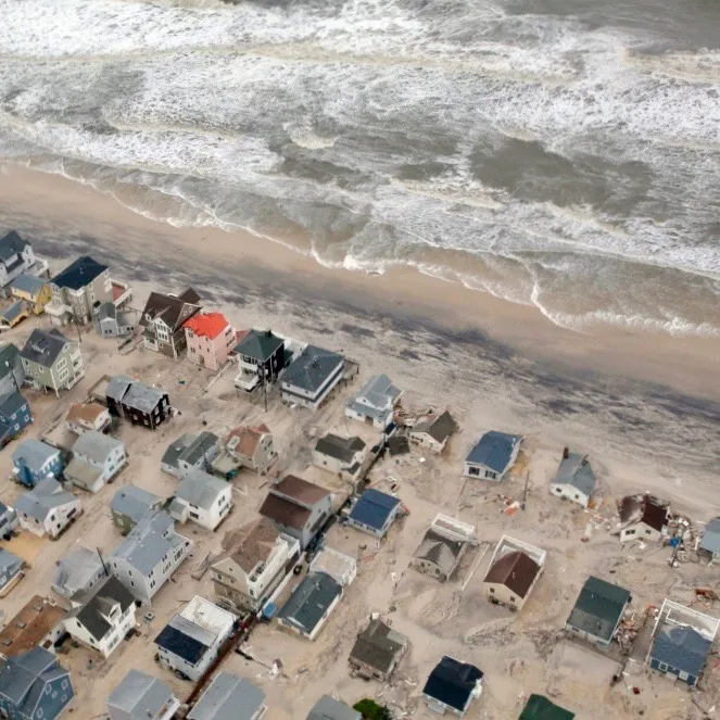 Houses on the New Jersey shore
