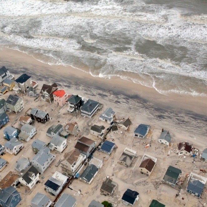 Houses on the New Jersey shore