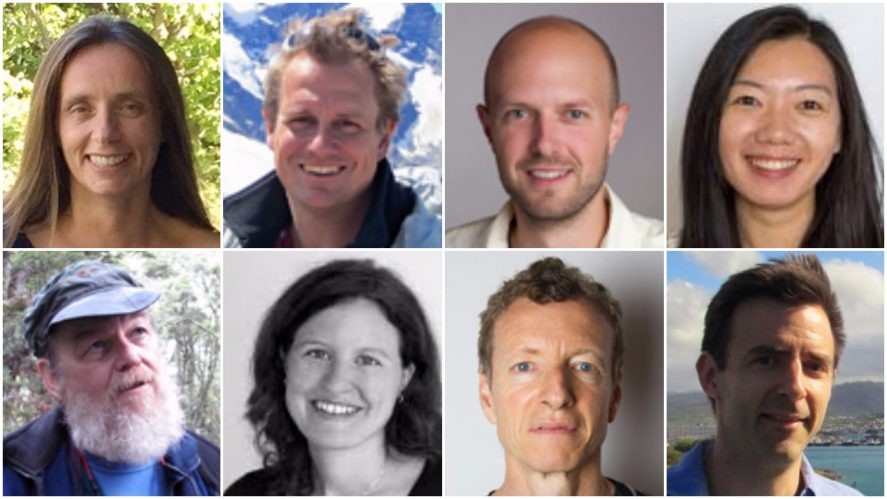 The 2017 Center for Climate and Life Fellows. Top: Gisela Winckler, Joerg Schaefer, Billy D’Andrea, Chia-Ying Lee. Bottom: Ed Cook, Laia Andreu-Hayles, Andrew Robertson, Pratigya Polissar. The 2017 Center for Climate and Life Fellows