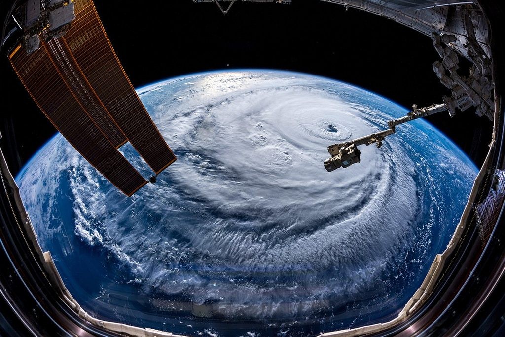 View of Hurricane Florence from the International Space Station on Sept 12, 2018. (Photo: NASA)